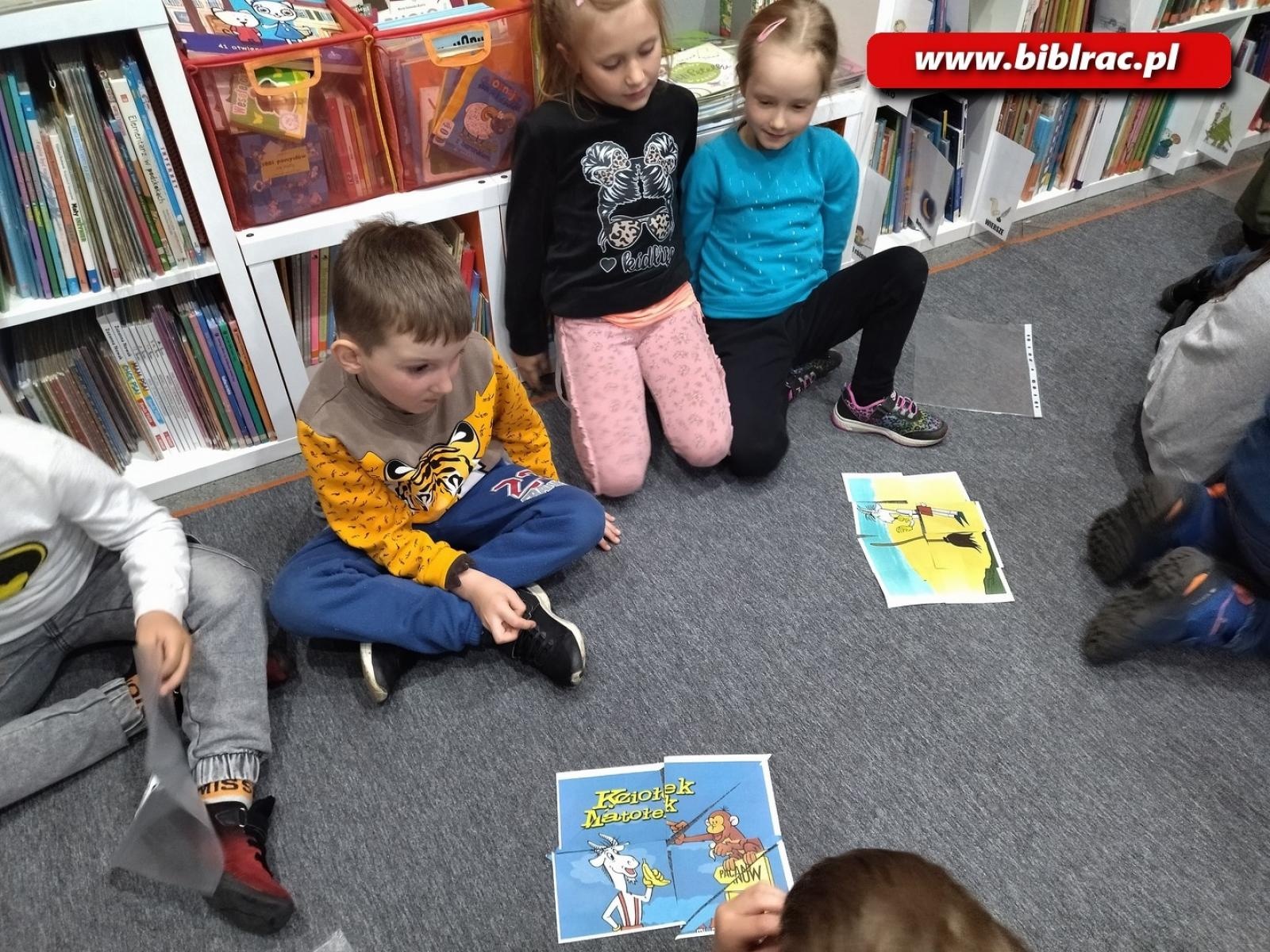 Zdjęcie w galerii na portalu naszraciborz.pl: Podchody z Koziołkiem Matołkiem w bibliotece w Markowicach wiadomości z regionu