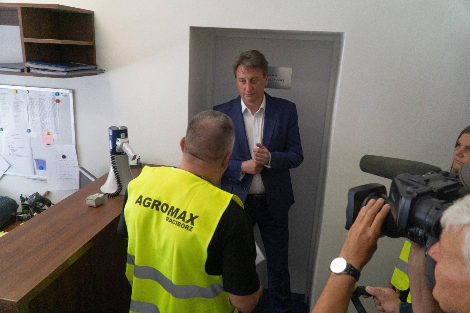 Zdjęcie w galerii na portalu naszraciborz.pl: Pracownicy Agromaxu protestowali w Częstochowie wiadomości z regionu