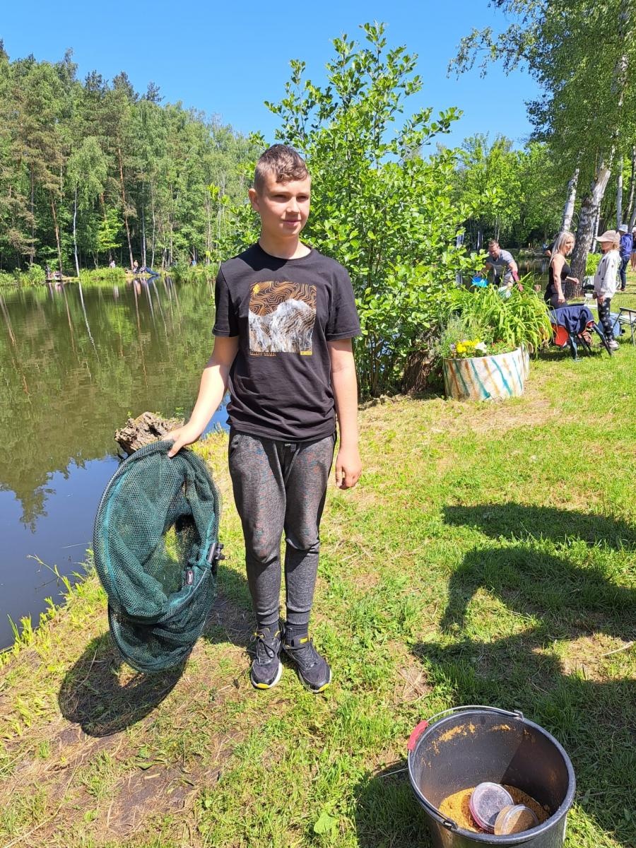 Zdjęcie w galerii na portalu naszraciborz.pl: Dzień Dziecka na łowisku. Zawody wędkarskie w Oborze wiadomości z regionu
