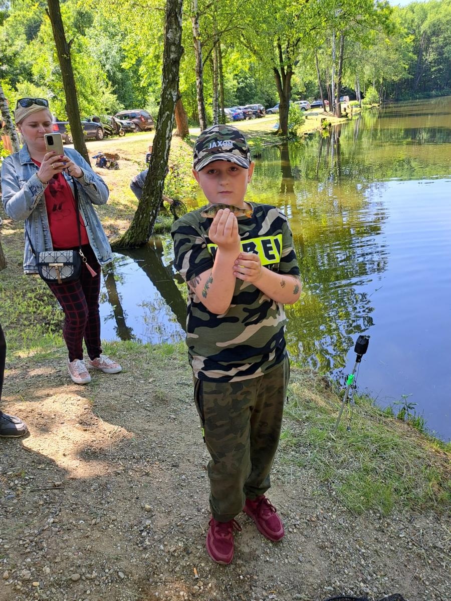 Zdjęcie w galerii na portalu naszraciborz.pl: Dzień Dziecka na łowisku. Zawody wędkarskie w Oborze wiadomości z regionu