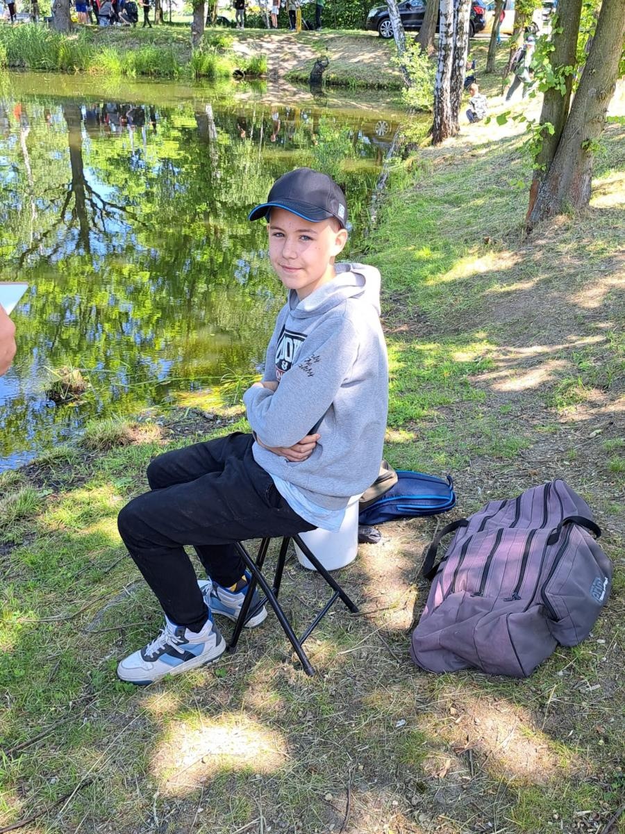 Zdjęcie w galerii na portalu naszraciborz.pl: Dzień Dziecka na łowisku. Zawody wędkarskie w Oborze wiadomości z regionu