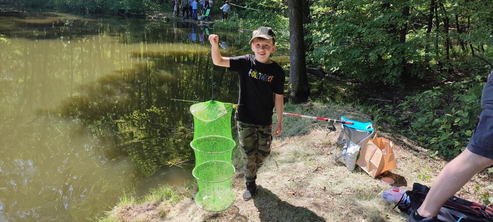 Zdjęcie w galerii na portalu naszraciborz.pl: Dzień Dziecka na łowisku. Zawody wędkarskie w Oborze wiadomości z regionu
