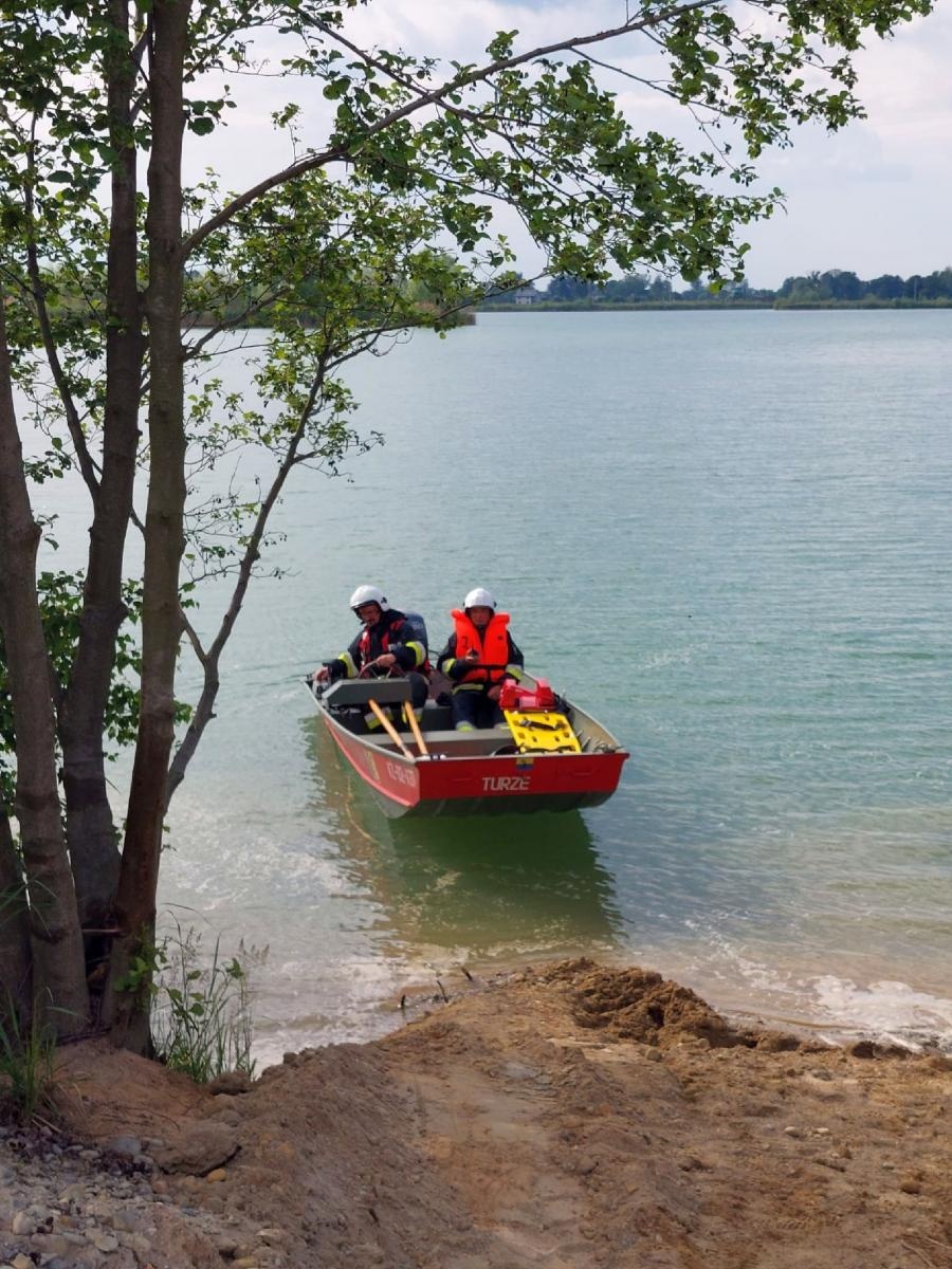 Zdjęcie w galerii na portalu naszraciborz.pl: PIASKOWNIA 2023 - jednostki z gm. Kuźnia Raciborska ćwiczyły na terenie kopalni wiadomości z regionu