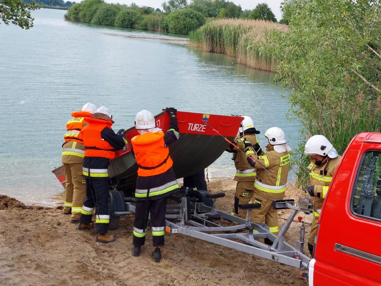 Zdjęcie w galerii na portalu naszraciborz.pl: PIASKOWNIA 2023 - jednostki z gm. Kuźnia Raciborska ćwiczyły na terenie kopalni wiadomości z regionu