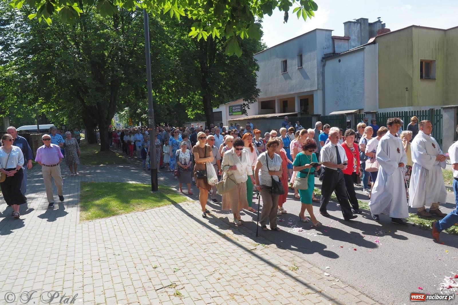 Zdjęcie w galerii na portalu naszraciborz.pl: Procesja Eucharystyczna to forma świadectwa. Boże Ciało w parafii NSPJ [FOTO i WIDEO] wiadomości z regionu