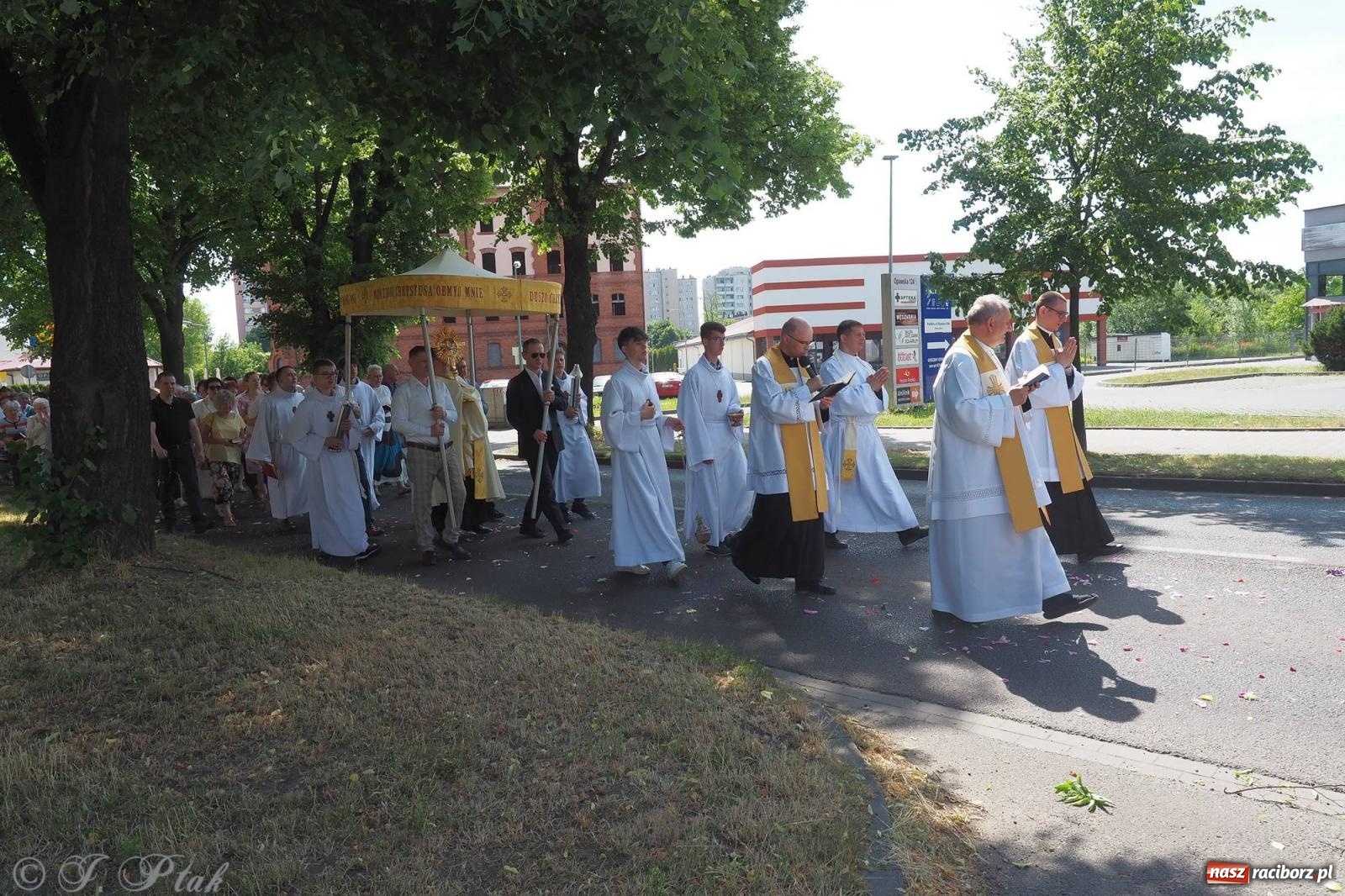 Zdjęcie w galerii na portalu naszraciborz.pl: Procesja Eucharystyczna to forma świadectwa. Boże Ciało w parafii NSPJ [FOTO i WIDEO] wiadomości z regionu
