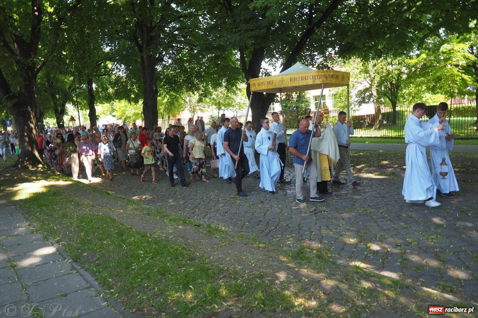 Zdjęcie w galerii na portalu naszraciborz.pl: Procesja Eucharystyczna to forma świadectwa. Boże Ciało w parafii NSPJ [FOTO i WIDEO] wiadomości z regionu