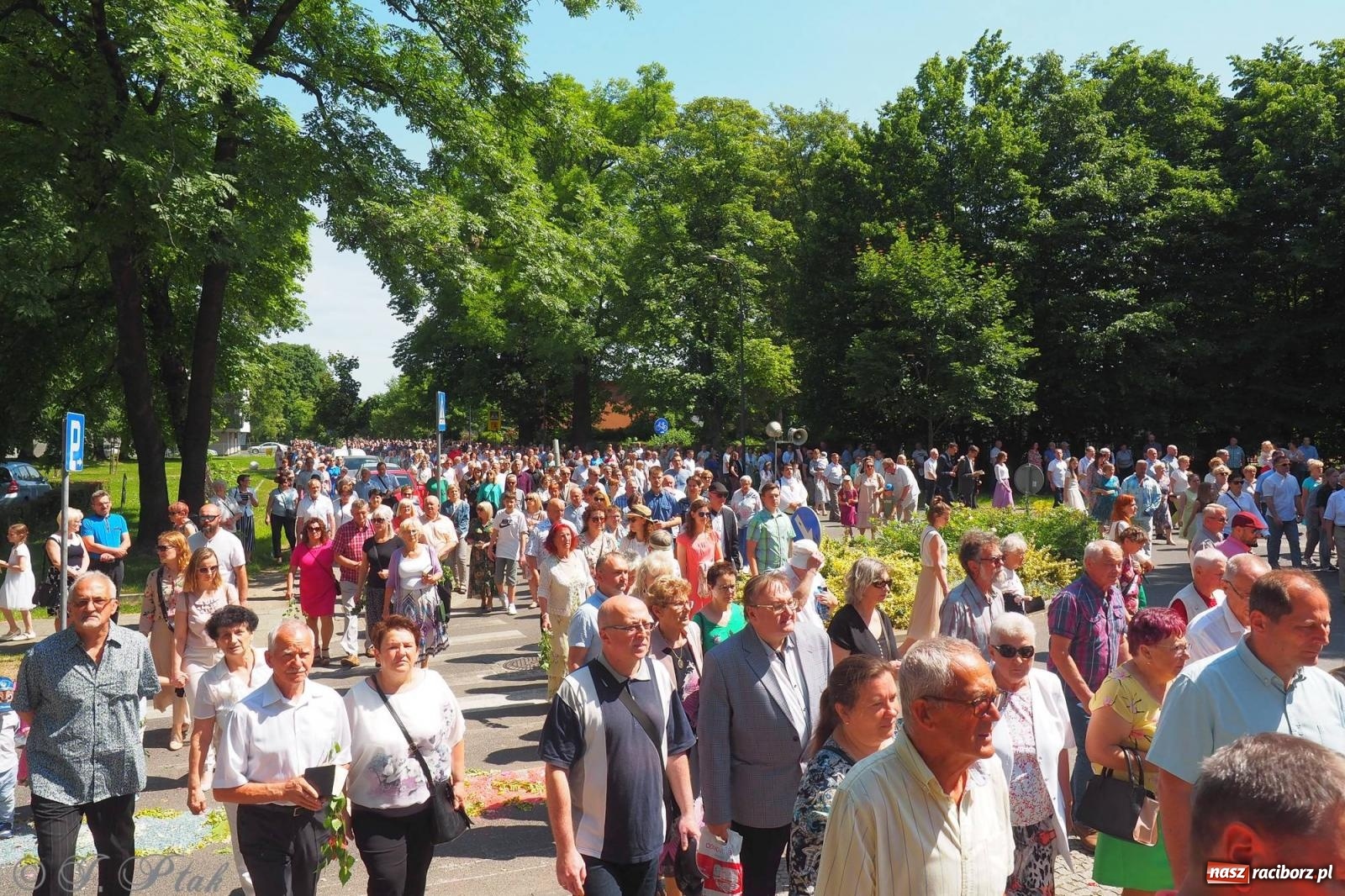 Zdjęcie w galerii na portalu naszraciborz.pl: Procesja Eucharystyczna to forma świadectwa. Boże Ciało w parafii NSPJ [FOTO i WIDEO] wiadomości z regionu
