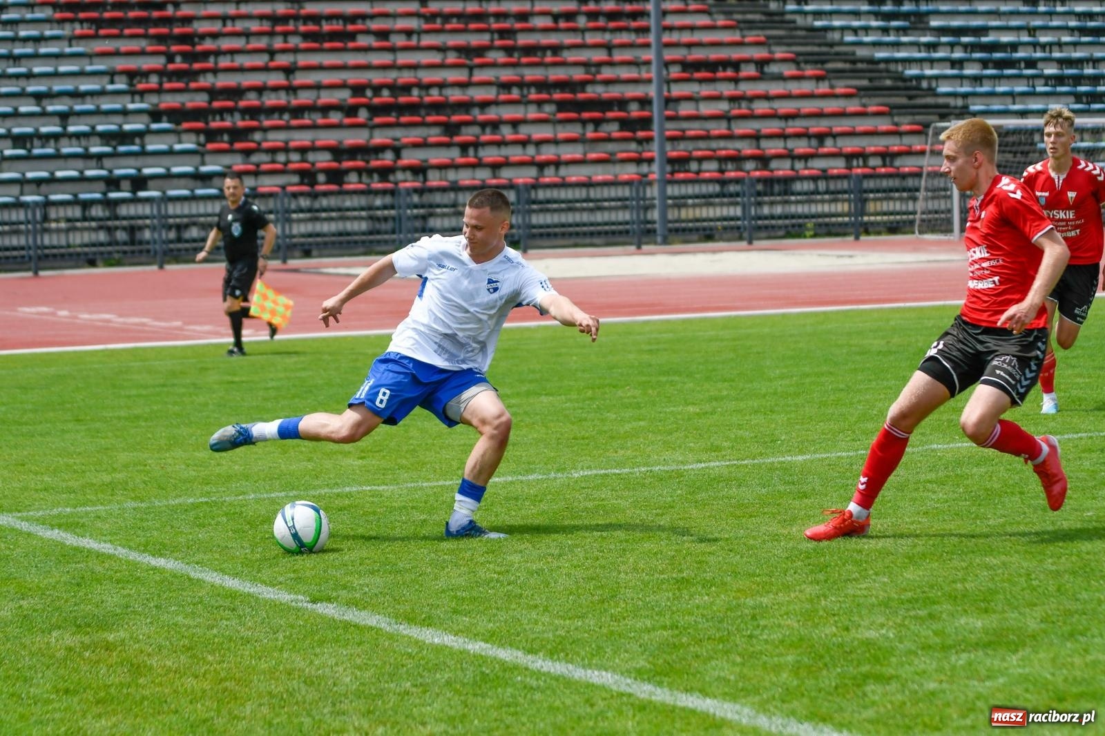 Zdjęcie w galerii na portalu naszraciborz.pl: Unia Racibórz porażką z Tychami żegna IV ligę wiadomości z regionu