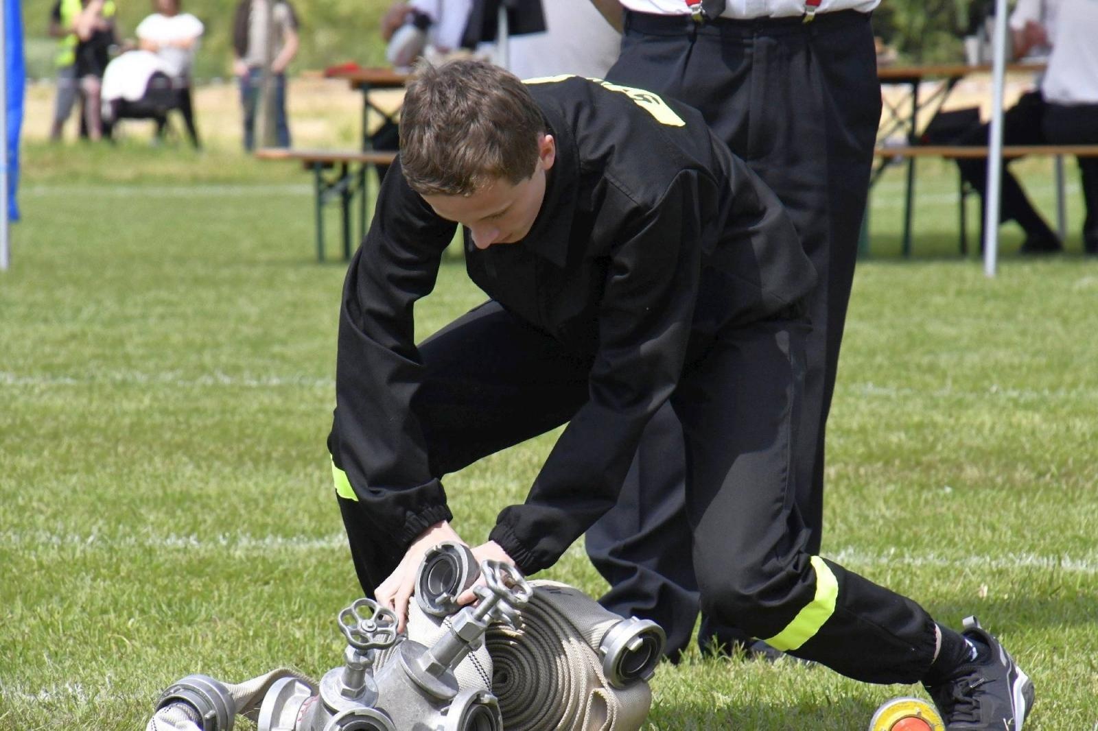 Zdjęcie w galerii na portalu naszraciborz.pl: Rudyszwałd na strażackim tronie w gminie Krzyżanowice wiadomości z regionu