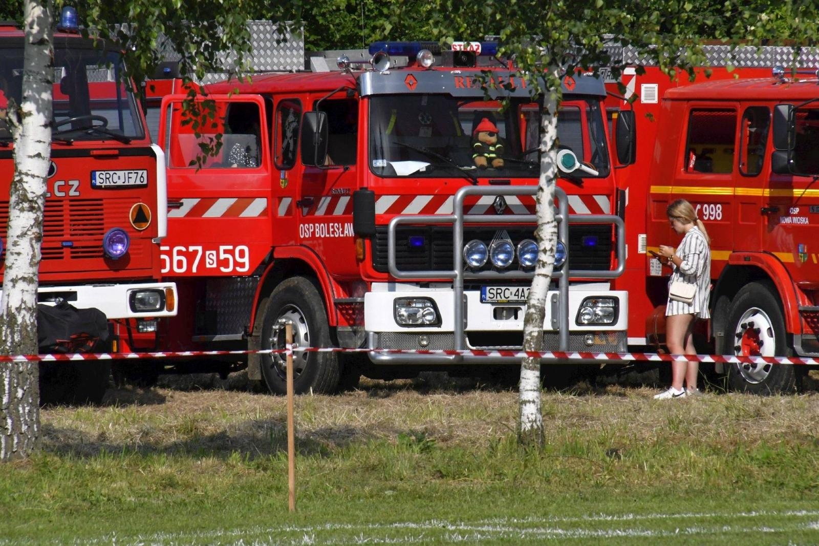 Zdjęcie w galerii na portalu naszraciborz.pl: Rudyszwałd na strażackim tronie w gminie Krzyżanowice wiadomości z regionu