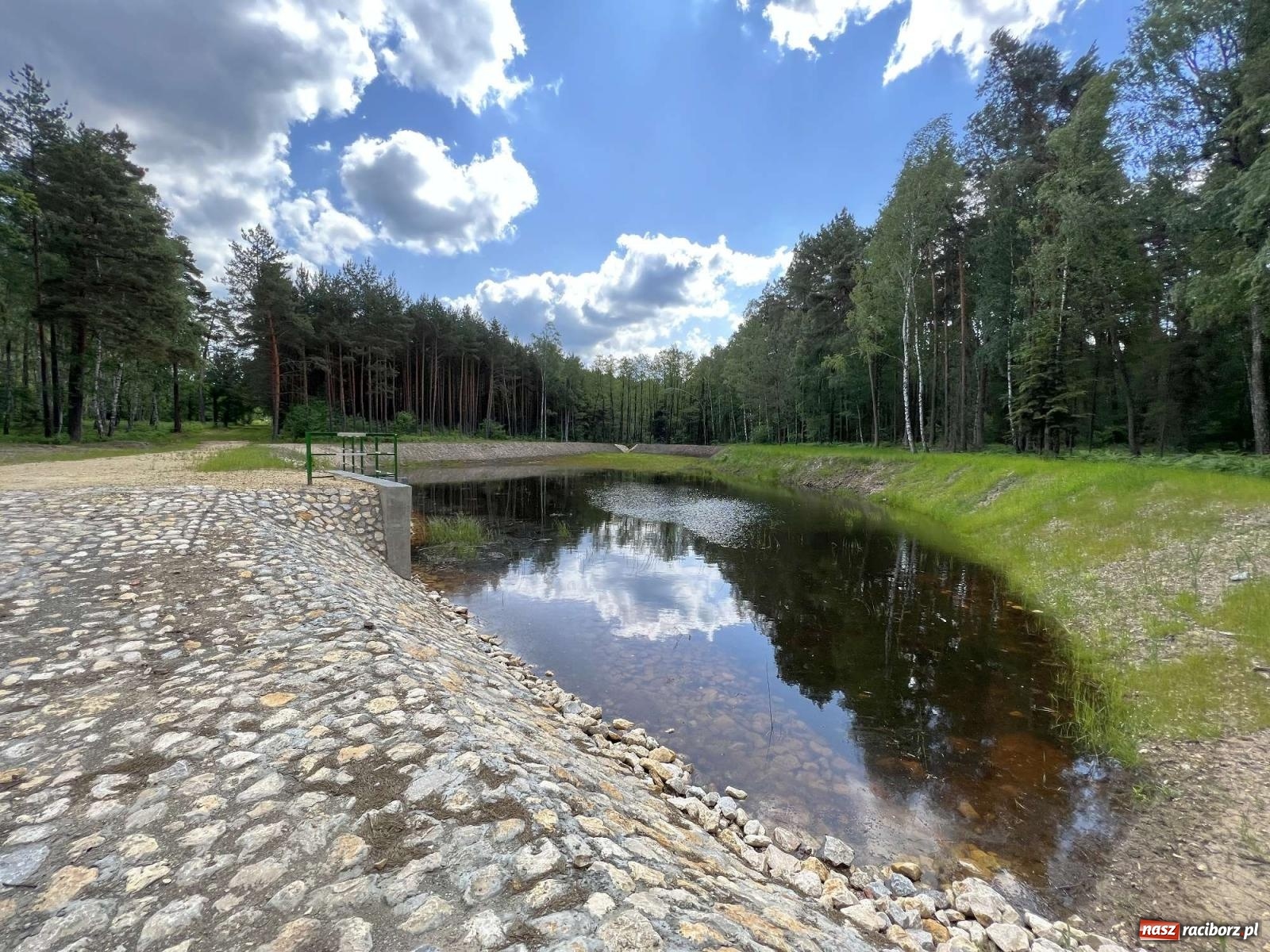 Zdjęcie w galerii na portalu naszraciborz.pl: Lasy raciborskie z małą retencją. Dla bezpieczeństwa i przyrody [FOTO i WIDEO] wiadomości z regionu