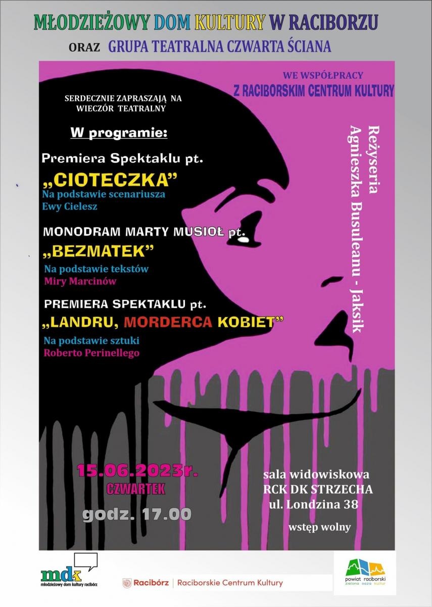 Zdjęcie w galerii na portalu naszraciborz.pl: Wieczór teatralny i taneczne podsumowanie roku - MDK zaprasza wiadomości z regionu