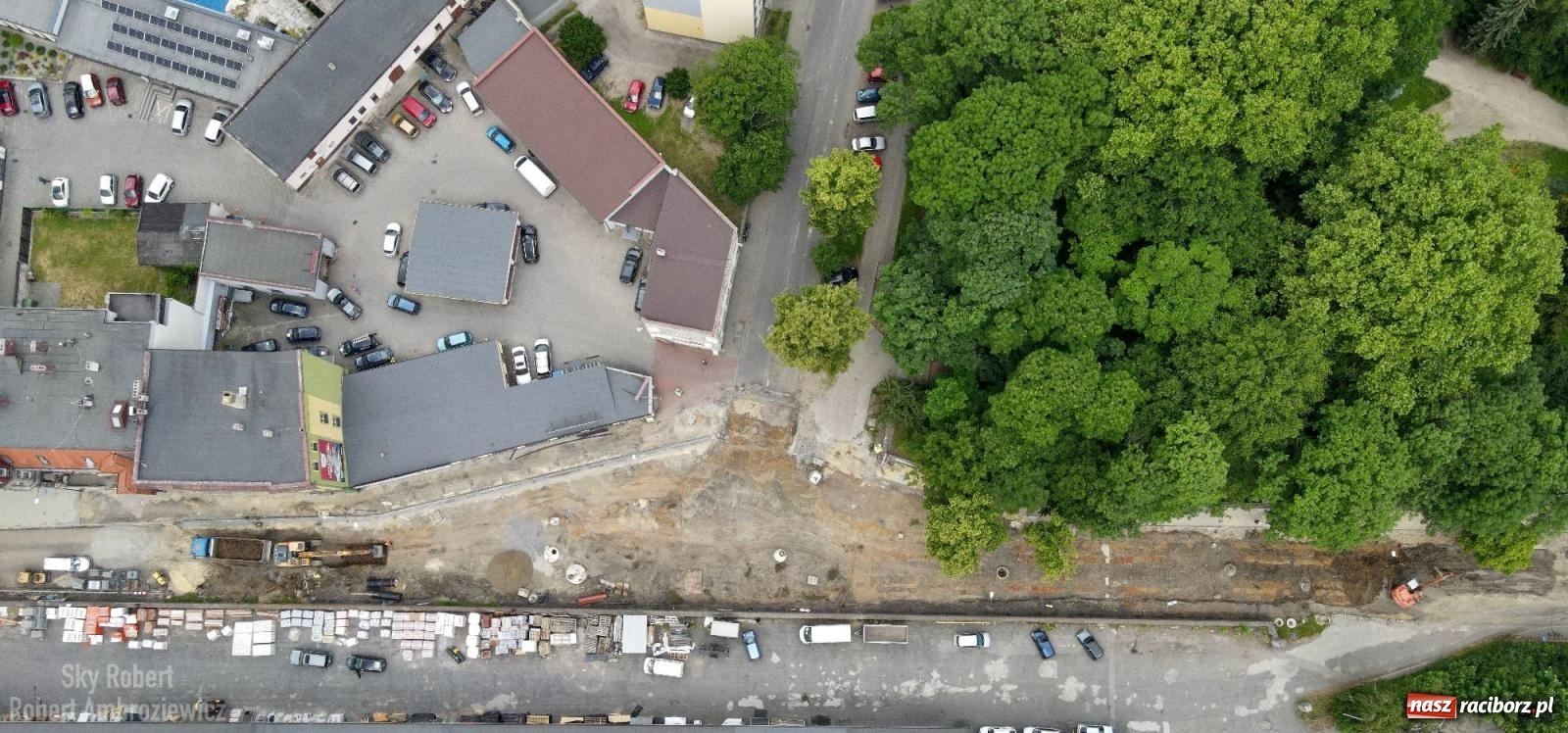 Zdjęcie w galerii na portalu naszraciborz.pl: Remont Kolejowej z lotu ptaka. Tak zmieni się to skrzyżowanie wiadomości z regionu