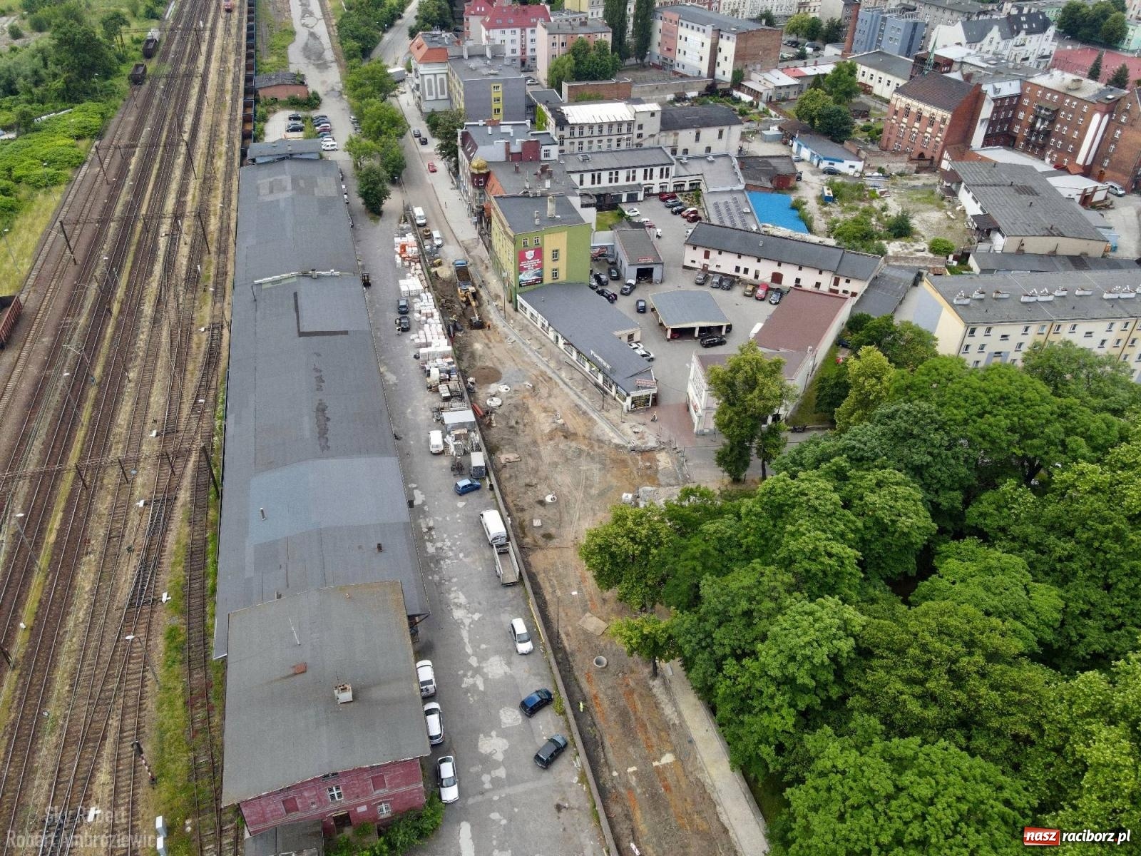 Zdjęcie w galerii na portalu naszraciborz.pl: Remont Kolejowej z lotu ptaka. Tak zmieni się to skrzyżowanie wiadomości z regionu