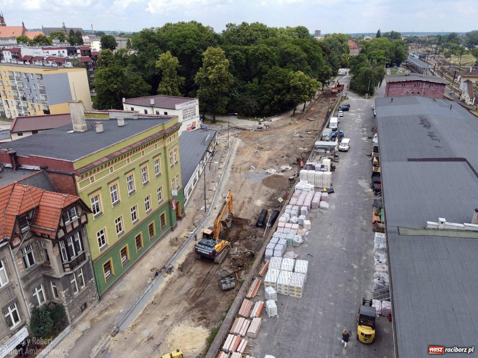 Zdjęcie w galerii na portalu naszraciborz.pl: Remont Kolejowej z lotu ptaka. Tak zmieni się to skrzyżowanie wiadomości z regionu