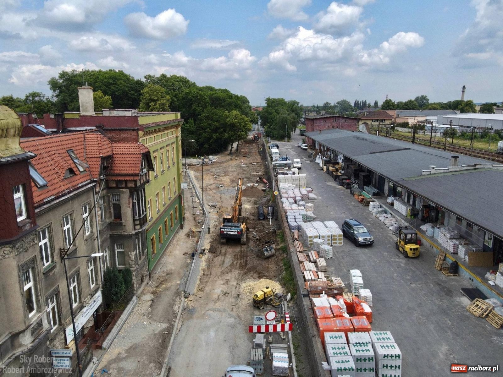 Zdjęcie w galerii na portalu naszraciborz.pl: Remont Kolejowej z lotu ptaka. Tak zmieni się to skrzyżowanie wiadomości z regionu