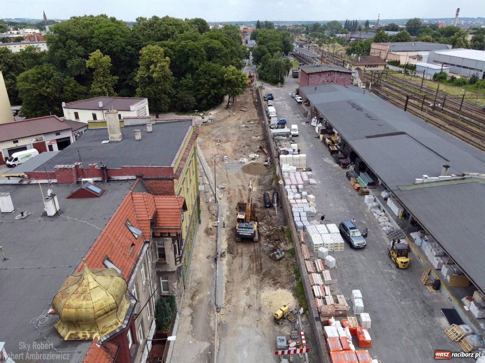 Zdjęcie w galerii na portalu naszraciborz.pl: Remont Kolejowej z lotu ptaka. Tak zmieni się to skrzyżowanie wiadomości z regionu