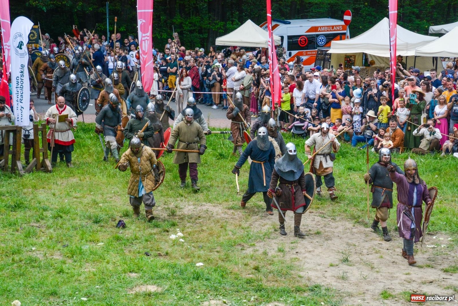 Zdjęcie w galerii na portalu naszraciborz.pl: Atak Morawian i wielka bitwa wojów [FOTO i WIDEO] wiadomości z regionu