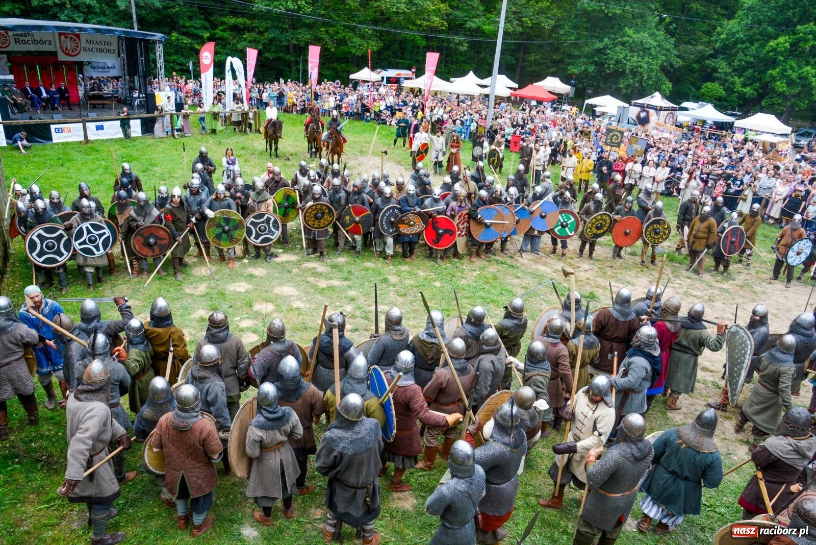 Zdjęcie w galerii na portalu naszraciborz.pl: Atak Morawian i wielka bitwa wojów [FOTO i WIDEO] wiadomości z regionu