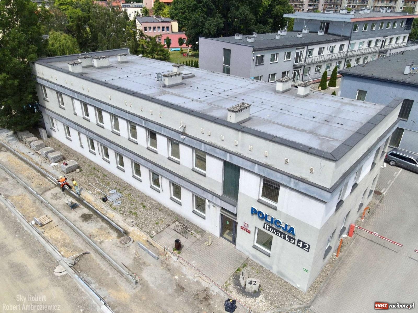 Zdjęcie w galerii na portalu naszraciborz.pl: Remont Bosackiej-Rybnickiej potrwa dłużej niż zakładano [ZDJĘCIA LOTNICZE] wiadomości z regionu