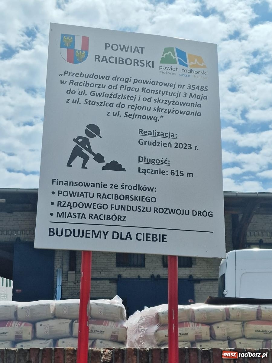 Zdjęcie w galerii na portalu naszraciborz.pl: Kolejowa zgodnie z planem. Robotnicy natrafili na stary kanał wiadomości z regionu