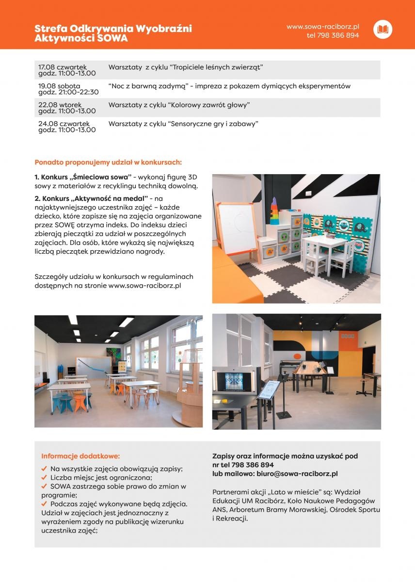 Zdjęcie w galerii na portalu naszraciborz.pl: SOWA poleca się na wakacje wiadomości z regionu