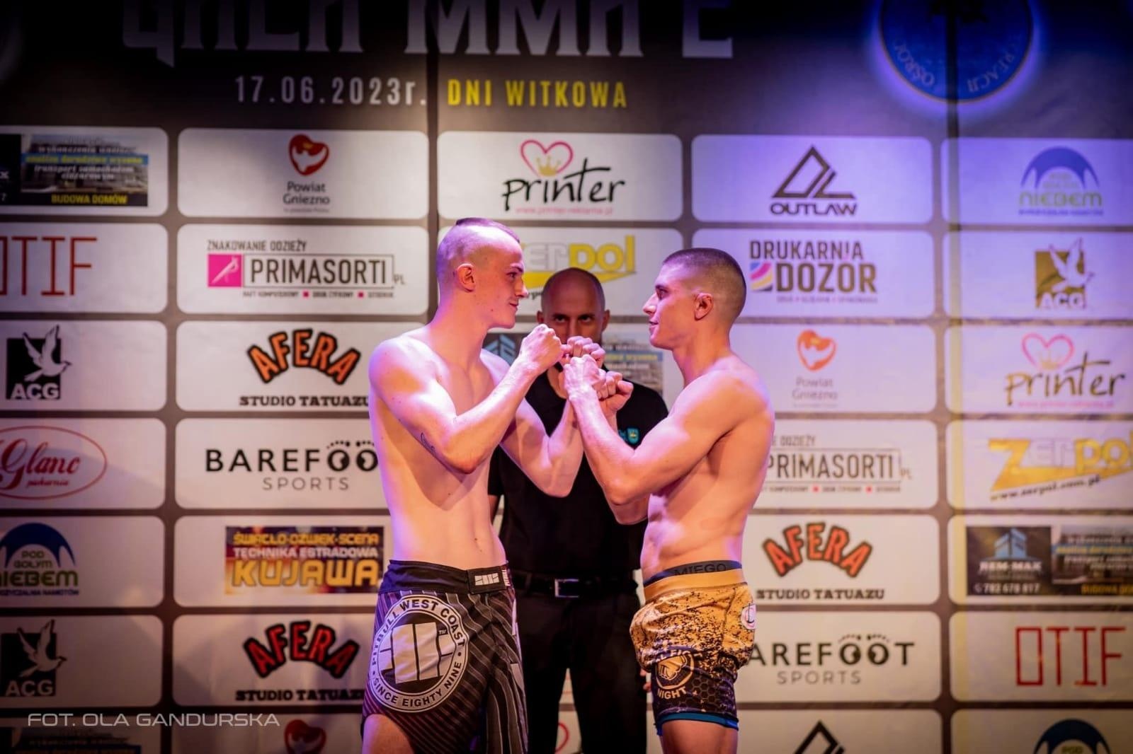 Zdjęcie w galerii na portalu naszraciborz.pl: Daniel Zalewski z Łamatora nokautuje w pierwszej rundzie na gali MMA wiadomości z regionu