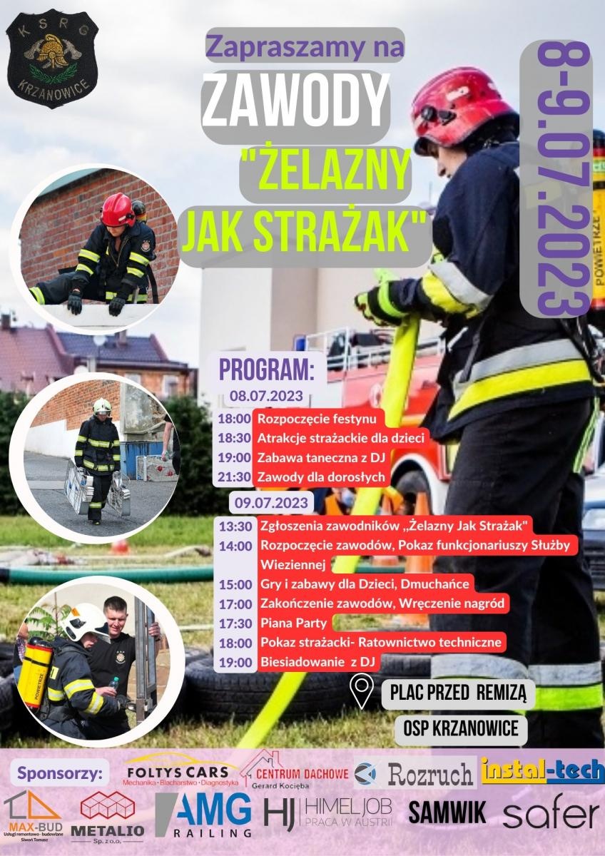 Zdjęcie w galerii na portalu naszraciborz.pl: Żelazny Jak Strażak. Międzynarodowe zawody w Krzanowicach wiadomości z regionu