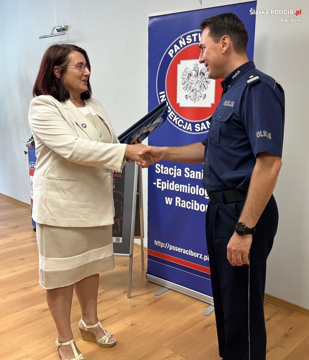 Zdjęcie w galerii na portalu naszraciborz.pl: Raciborska Policja i Sanepid podpisały porozumienie wiadomości z regionu