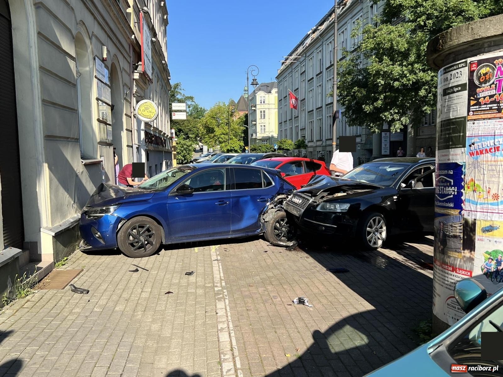 Zdjęcie w galerii na portalu naszraciborz.pl: Audi uderzyło w opla na Batorego [FOTO] wiadomości z regionu