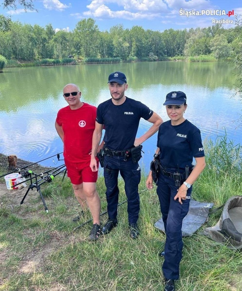 Zdjęcie w galerii na portalu naszraciborz.pl: Policja i WOPR kontrolują miejsca, gdzie zakazana jest kąpiel wiadomości z regionu