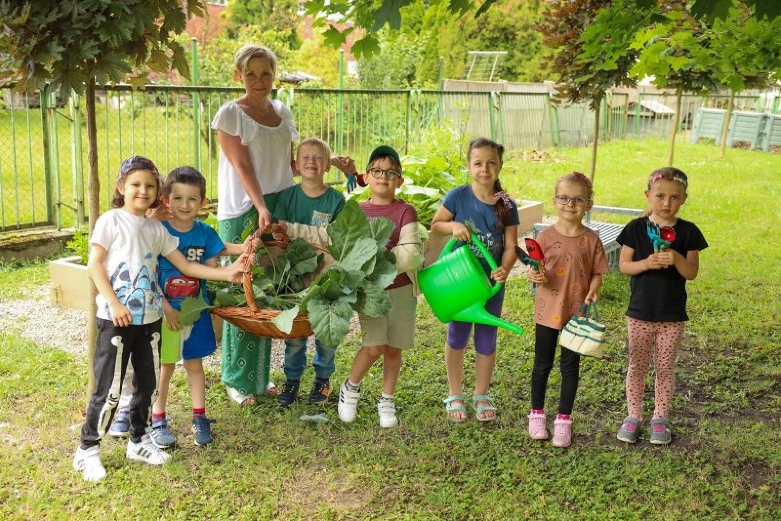 Zdjęcie w galerii na portalu naszraciborz.pl: Raciborskie przedszkolaki jedzą warzywa z własnego ogródka wiadomości z regionu
