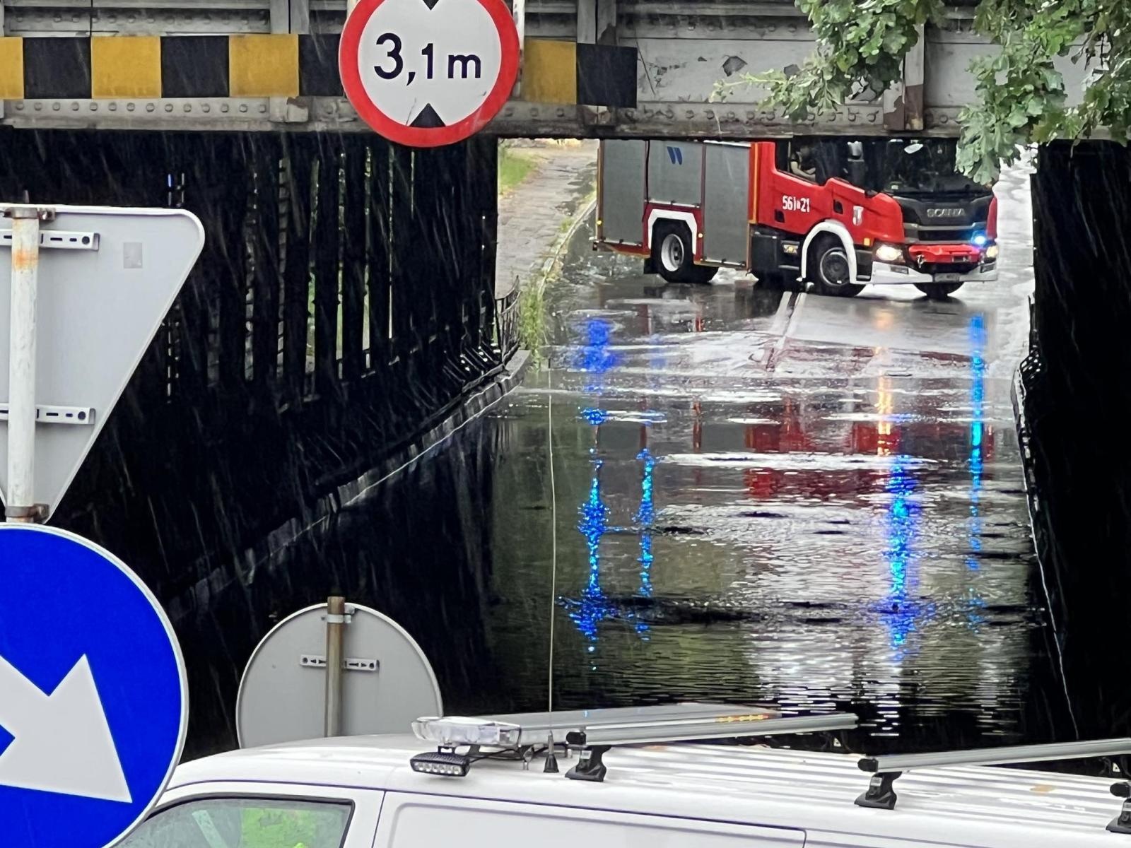 Zdjęcie w galerii na portalu naszraciborz.pl: Uwaga kierowcy! Wiadukt przy Piaskowej podtopiony wiadomości z regionu