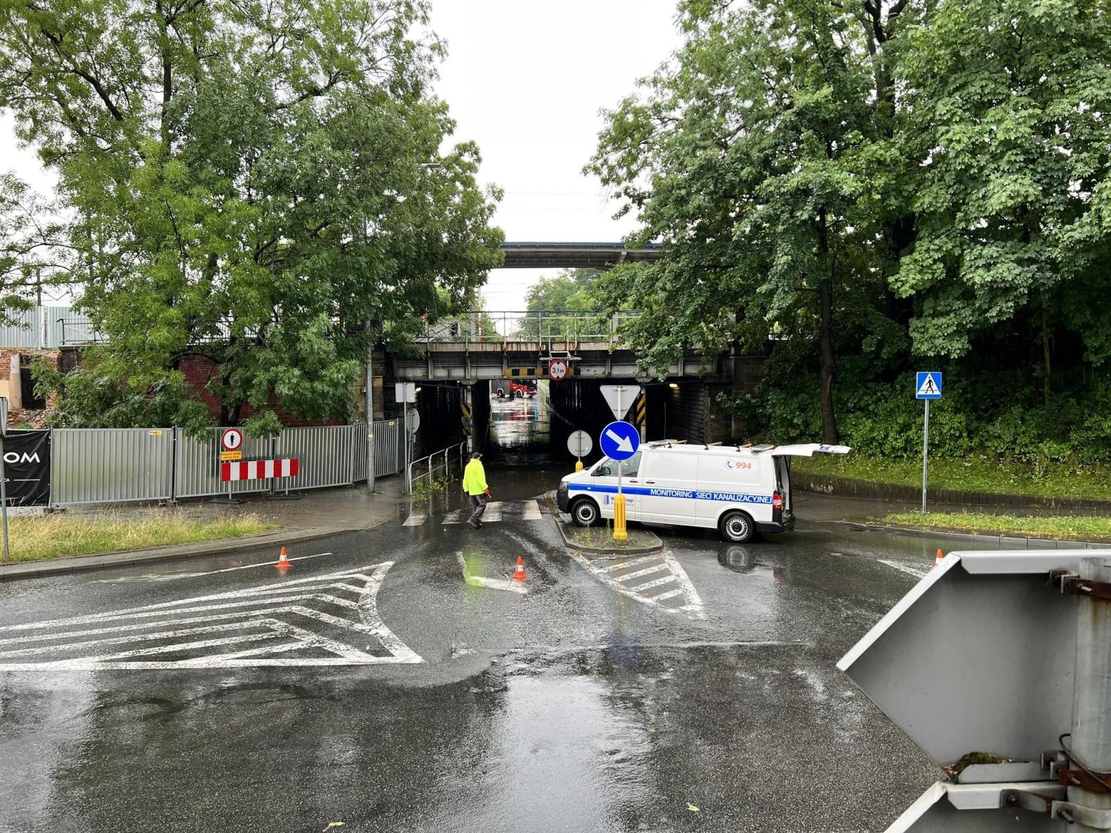 Zdjęcie w galerii na portalu naszraciborz.pl: Uwaga kierowcy! Wiadukt przy Piaskowej podtopiony wiadomości z regionu