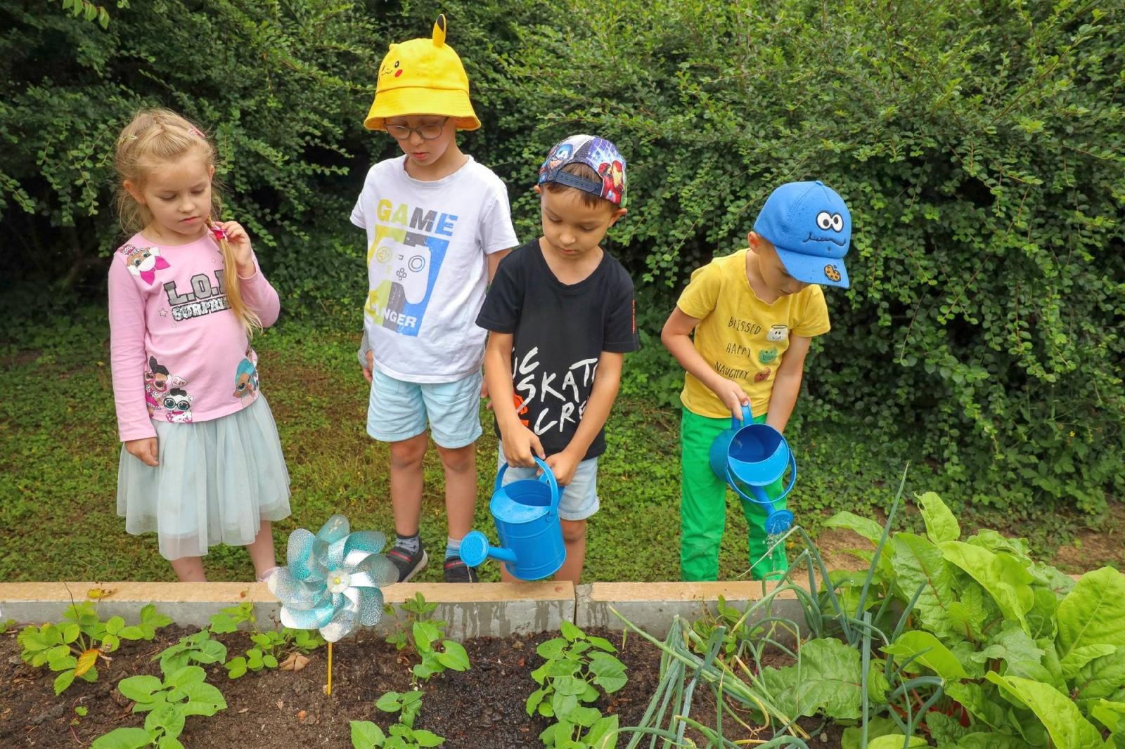 Zdjęcie w galerii na portalu naszraciborz.pl: Przedszkolaki delektują się smakiem owoców ze swoich ogródków wiadomości z regionu