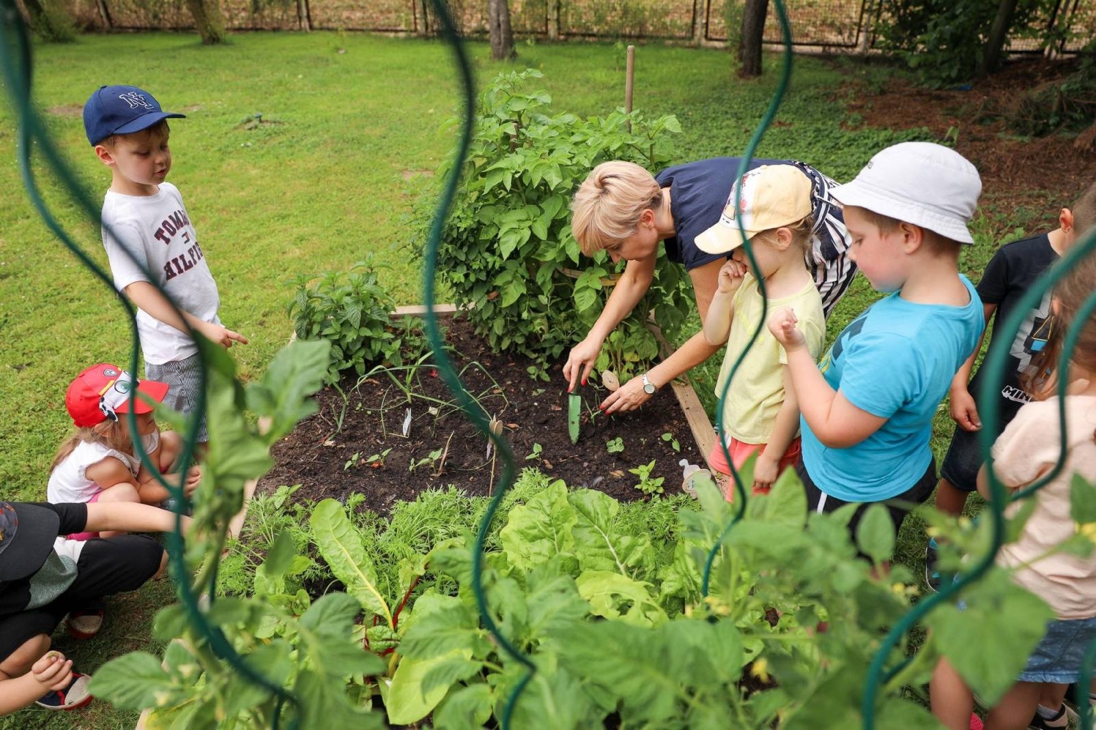 Zdjęcie w galerii na portalu naszraciborz.pl: Przedszkolaki delektują się smakiem owoców ze swoich ogródków wiadomości z regionu