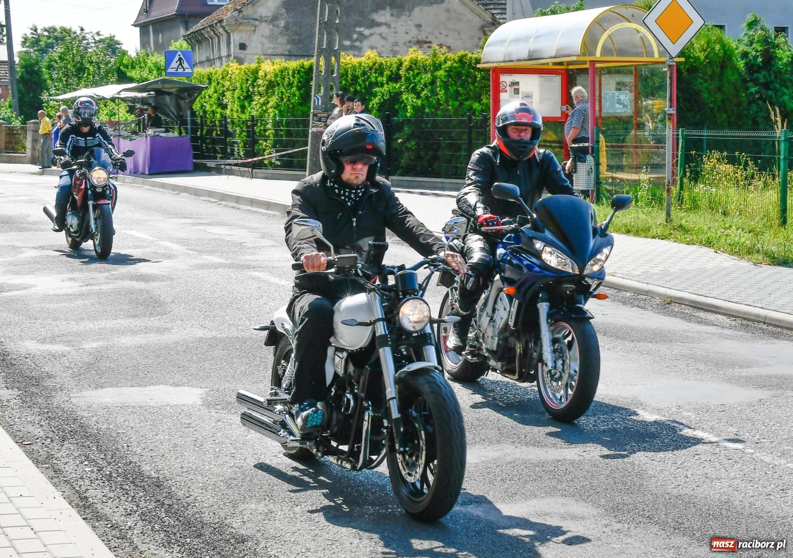 Zdjęcie w galerii na portalu naszraciborz.pl: Parada motocykli na odpust św. Krzysztofa w Pogrzebieniu [FOTO i WIDEO] wiadomości z regionu