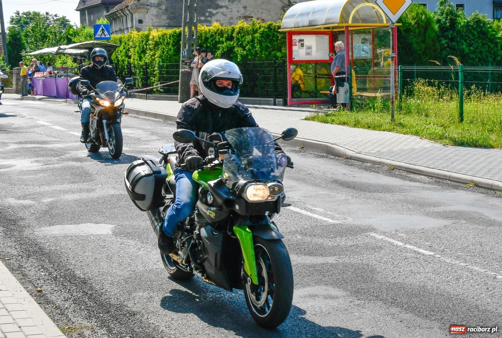 Zdjęcie w galerii na portalu naszraciborz.pl: Parada motocykli na odpust św. Krzysztofa w Pogrzebieniu [FOTO i WIDEO] wiadomości z regionu