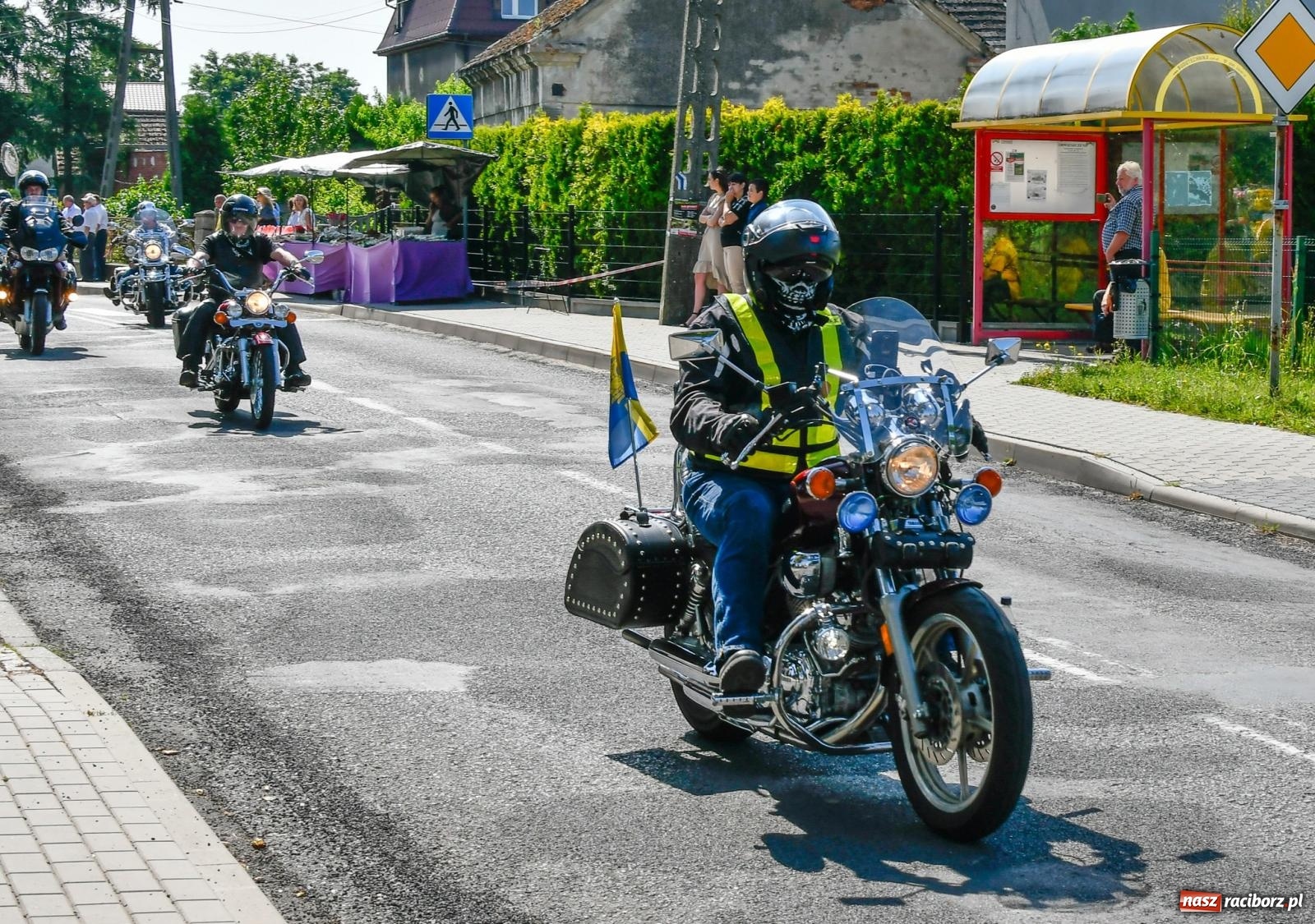 Zdjęcie w galerii na portalu naszraciborz.pl: Parada motocykli na odpust św. Krzysztofa w Pogrzebieniu [FOTO i WIDEO] wiadomości z regionu