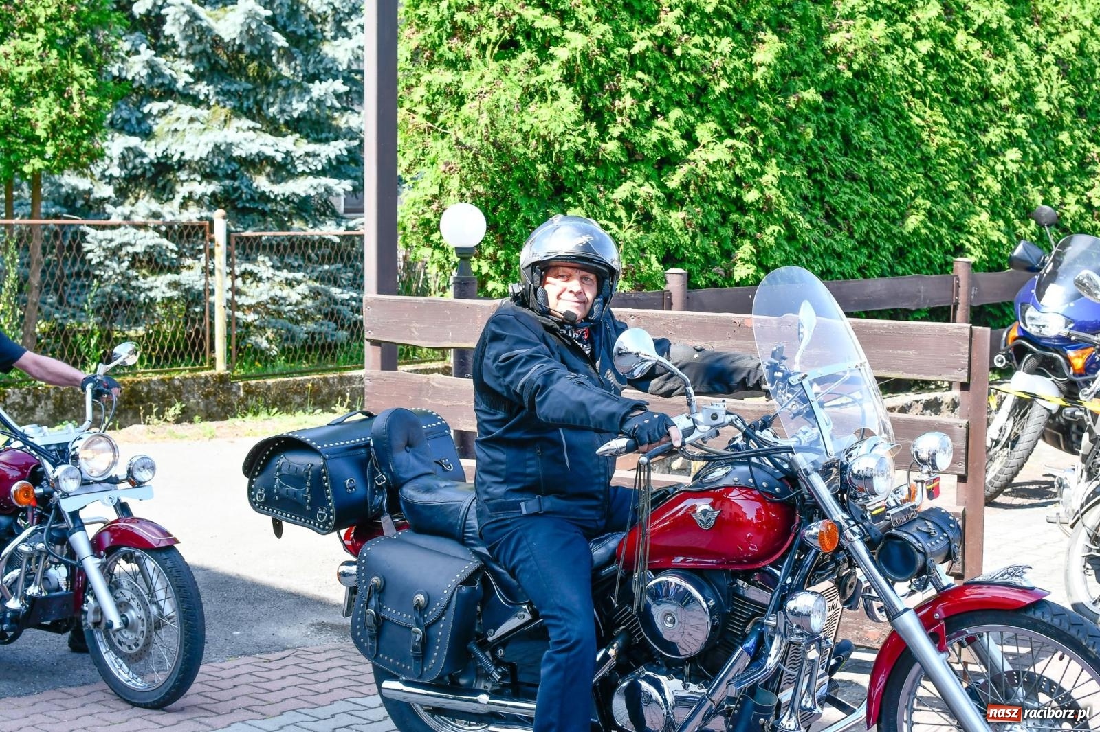 Zdjęcie w galerii na portalu naszraciborz.pl: Parada motocykli na odpust św. Krzysztofa w Pogrzebieniu [FOTO i WIDEO] wiadomości z regionu