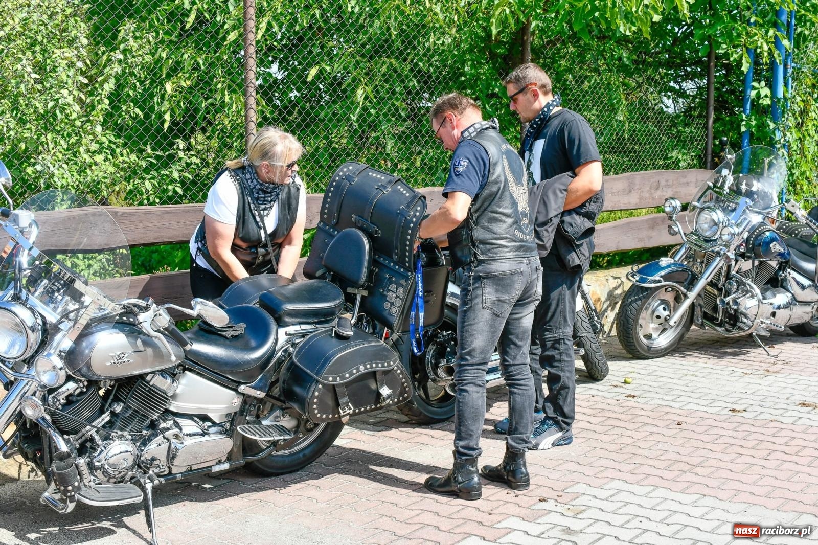 Zdjęcie w galerii na portalu naszraciborz.pl: Parada motocykli na odpust św. Krzysztofa w Pogrzebieniu [FOTO i WIDEO] wiadomości z regionu