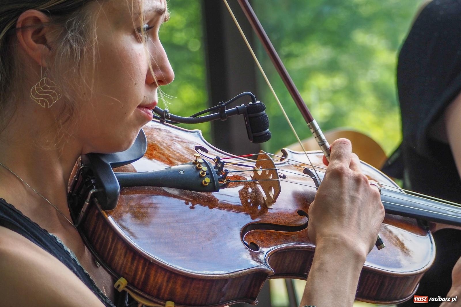 Zdjęcie w galerii na portalu naszraciborz.pl: Szlachetne smyczkowe brzmienie w raciborskim arboretum wiadomości z regionu