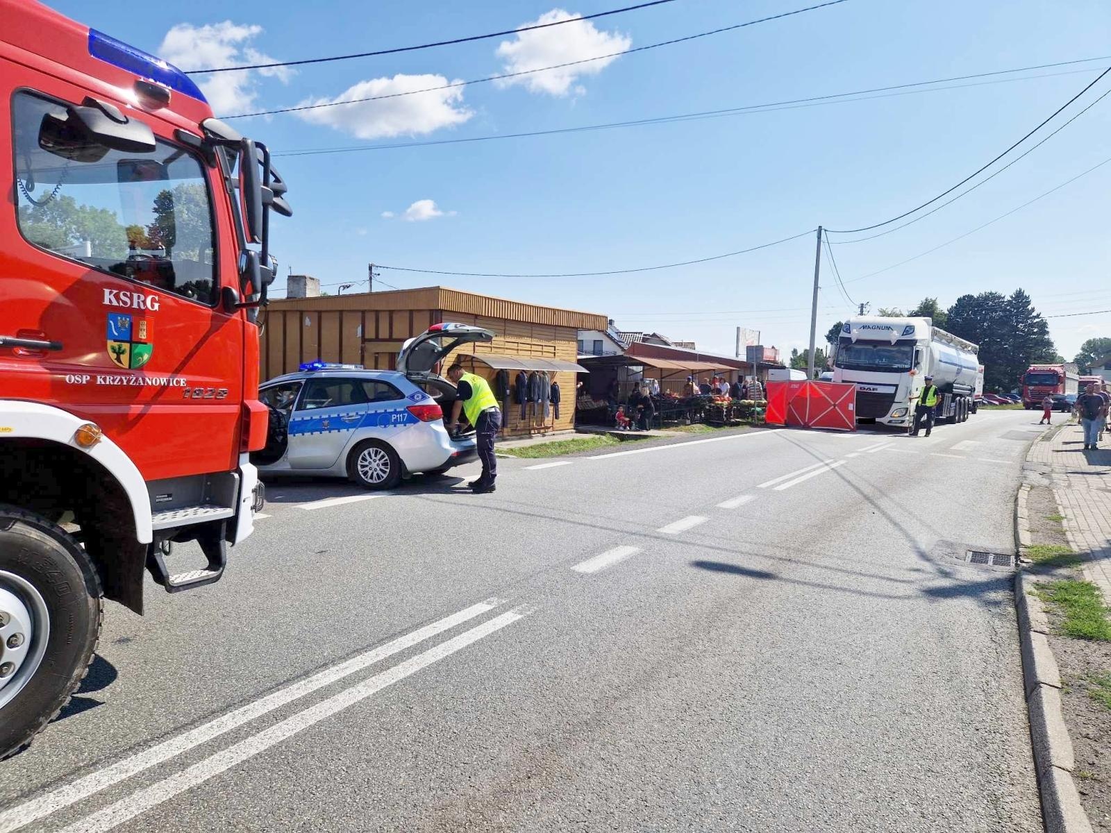 Zdjęcie w galerii na portalu naszraciborz.pl: Kobieta potrącona w Zabełkowie. Wezwano śmigłowiec LPR wiadomości z regionu