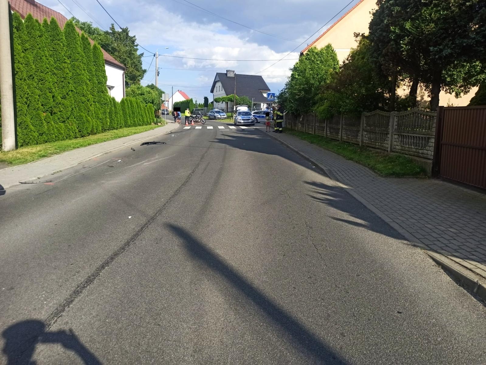 Zdjęcie w galerii na portalu naszraciborz.pl: Toyota i yamaha zderzyły się w Lekartowie [FOTO] wiadomości z regionu