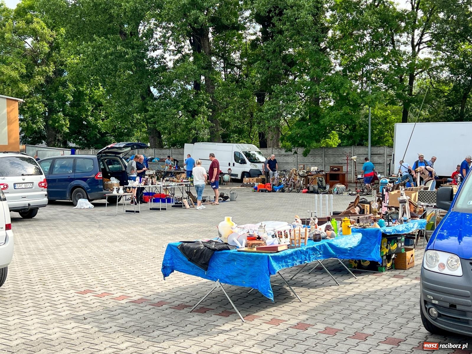 Zdjęcie w galerii na portalu naszraciborz.pl: Targ staroci w Pietrowicach Wlk. Pamiątka po polskim lotniku i urządzenie od producenta Enigmy wiadomości z regionu