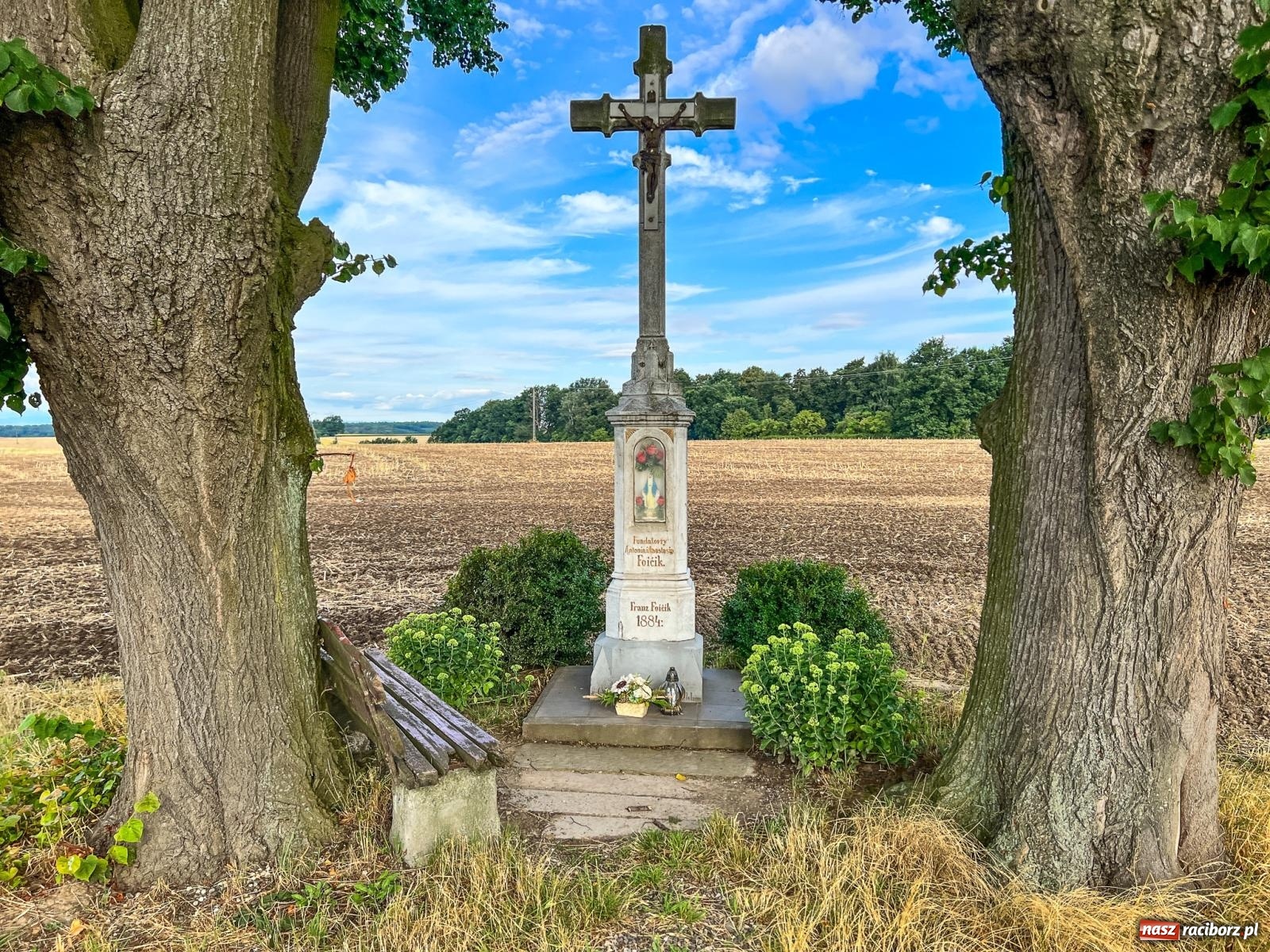 Zdjęcie w galerii na portalu naszraciborz.pl: Cudem uszła przed śmiercią. Tajemnica krzyża Gaszynów w Krowiarkach wiadomości z regionu