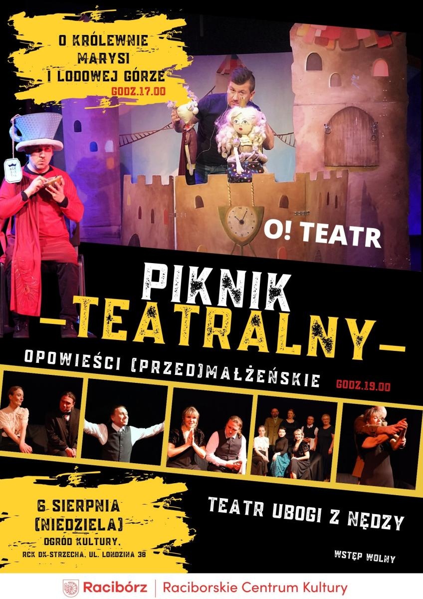 Zdjęcie w galerii na portalu naszraciborz.pl: Piknik teatralny w ogrodzie Strzechy wiadomości z regionu