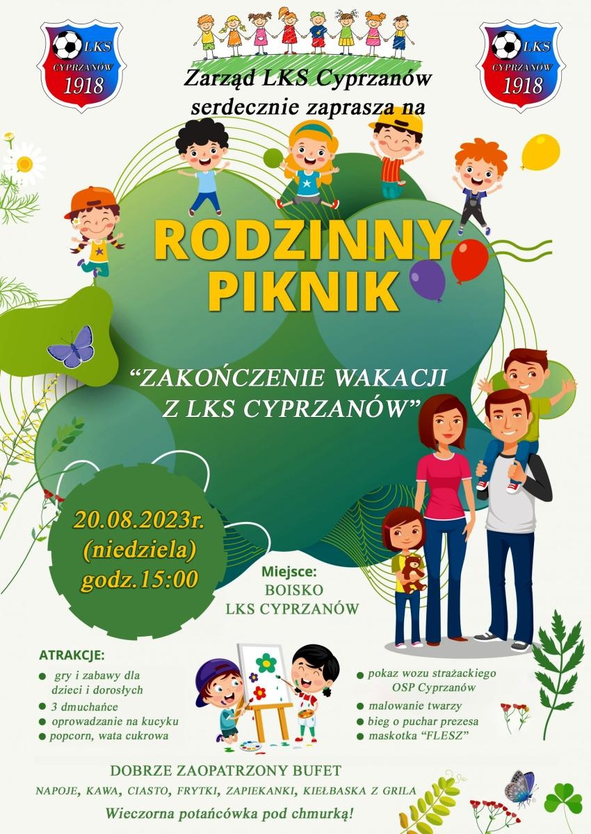 Zdjęcie w galerii na portalu naszraciborz.pl: LKS Cyprzanów zaprasza na wspólne pożegnanie wakacji wiadomości z regionu
