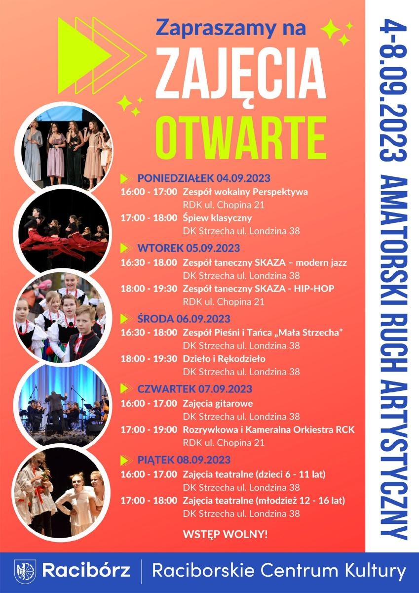 Zdjęcie w galerii na portalu naszraciborz.pl: Tydzień otwarty w Raciborskim Centrum Kultury! wiadomości z regionu